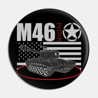 US tank M46 Patton Pin