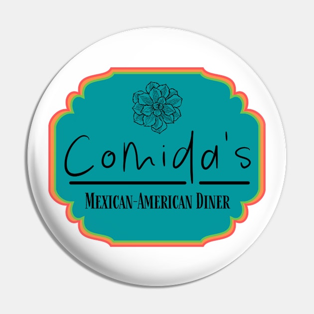 Comida's Diner Pin by Misty Walker's Romance Book Merch