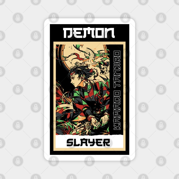 demon slayer tanjiro Magnet by FIFTY CLOTH