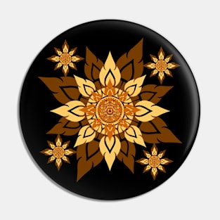 The modern sunflower Pin