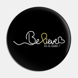 Believe- Spina Bifida Gifts Spina Bifida Awareness Pin