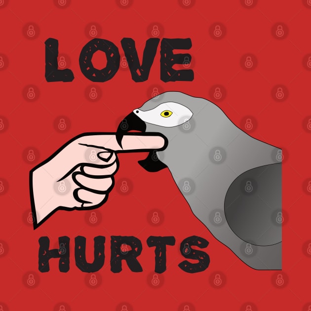 Love Hurts - African Grey Parrot by Einstein Parrot