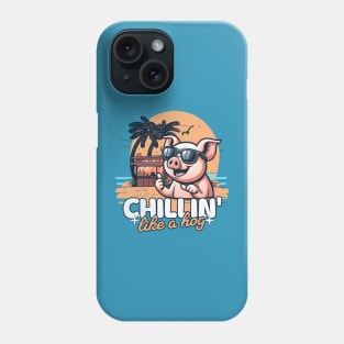 Summer Vibes Only Beach Pig Phone Case