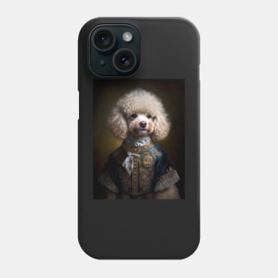 Royal Portrait of a Toy Poodle Phone Case