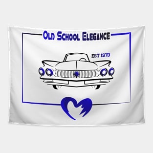 cars classic vintage elegence lovers old school 1970s Tapestry