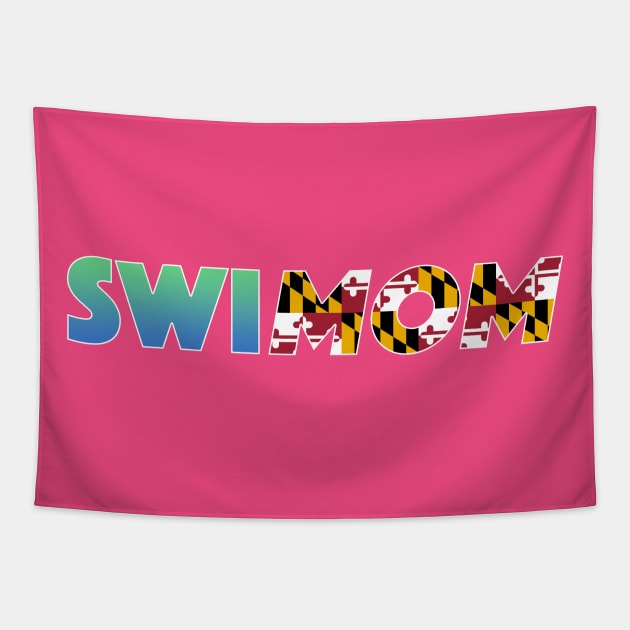 Maryland Swim Mom Tapestry by indyindc