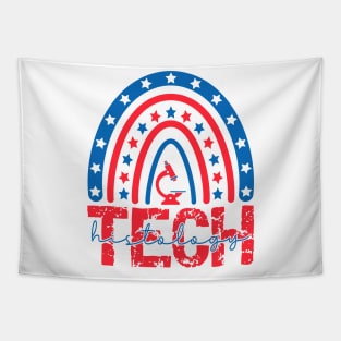 4th of july All American Histology Tech Patriotic Histology Technician Apparel Tapestry