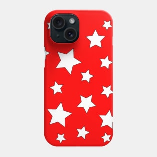Red and White Stars Phone Case