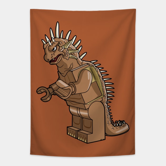 LEGO Varan 1958 Tapestry by schultzstudio