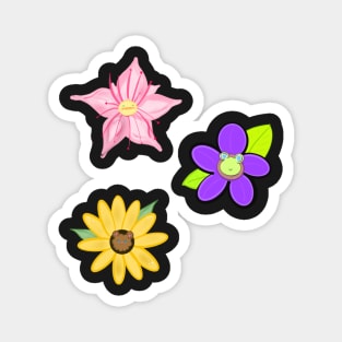 Flower Friends Frenzy Magnet