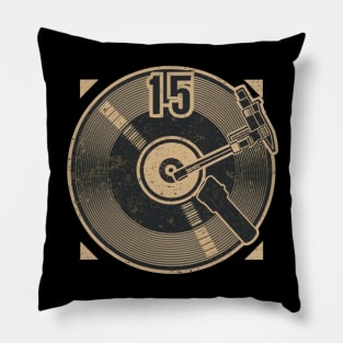 45 Record Adapter (Distressed) Pillow