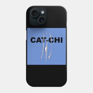 CAT CHI blue Phone Case