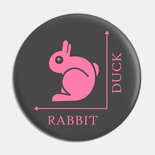 Duck Rabbit Illusion Pin