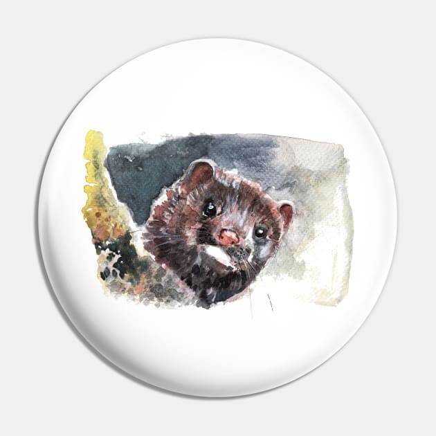 American mink Pin by belettelepink