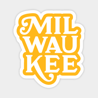 Vintage Milwaukee Lettering Magnet
