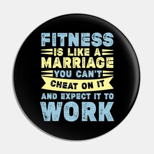 Fitness Is Like Marriage Funny Workout Quote Pin