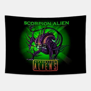 Scorpion Operation Aliens Tapestry