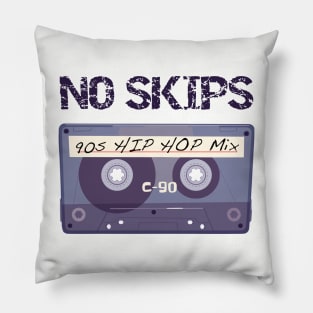 No Skips 90s Hip Hop Mix Pillow