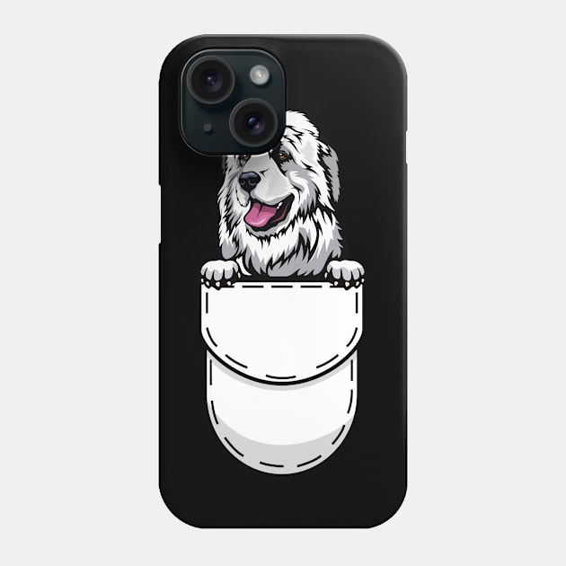 Funny Great Pyrenees Pocket Dog Phone Case by Pet My Dog