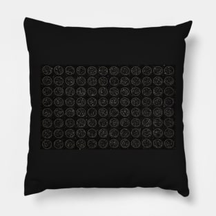 Black Circles Pillow