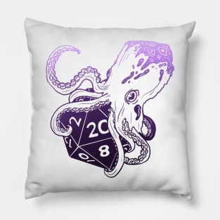 Fathomless D20: dnd 5e warlock dice Purple Pillow