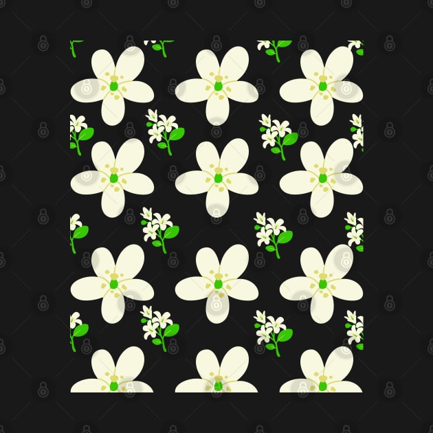 jasmine flower pattern by DewaJassin