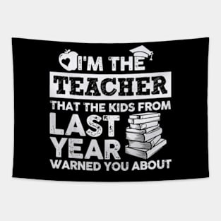 Teacher T-Shirt - The teacher they warned you about Tapestry