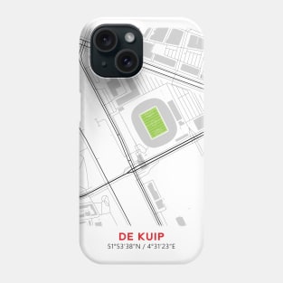 De Kuip Map Design Phone Case