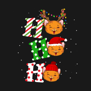 Cat Ho Ho Ho Christmas T-Shirt