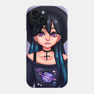 Space Goth Girl Phone Case