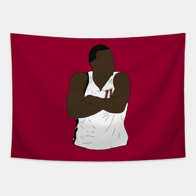 Dion Waiters Arms Crossed Tapestry by rattraptees