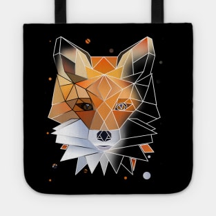 Geometric Fox Shirt Polygon Wild Cute Animal Tote