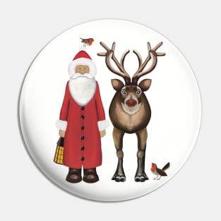 father christmas rudolph Pin