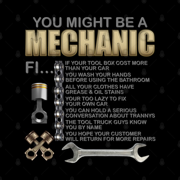 Gift For Mechanic, Mechanic Gift, Mechanic, You Might Be A Mechanic, Diesel Mechanic, Car Mechanic, Car Guy, Funny Dad Gift Idea, Garage Dad, Fathers Day Gift by DESIGN SPOTLIGHT