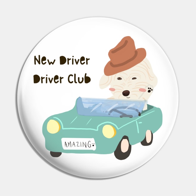 New Driver Driver Club Pin by PatternbyNOK