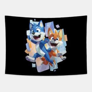 Forever in a Bluey Mood Tapestry