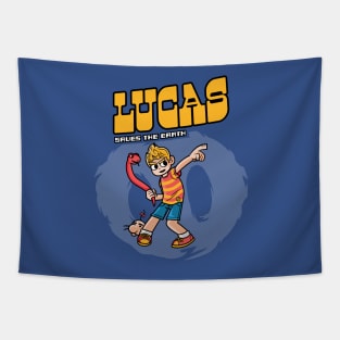 Lucas saves the Earth Tapestry