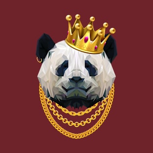 Panda King Gangster Crown T-Shirt