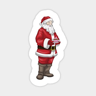 Santa Claus Christmas Cupcake Magnet