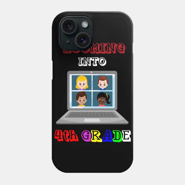 Zooming Into 4th grade - Back to School Phone Case by BB Funny Store