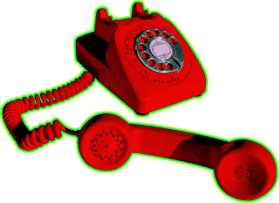 Call Me on The Red Telephone Magnet