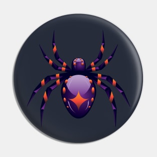 Cartoon Purple Spider Pin