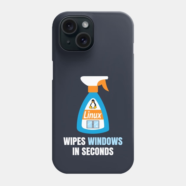 Funny Linux Cleaner Phone Case by sqwear