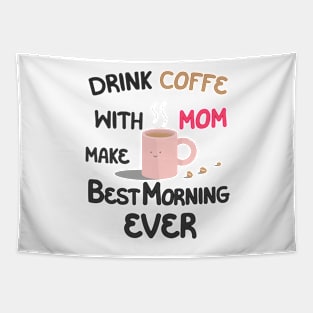 cute coffee mom Tapestry