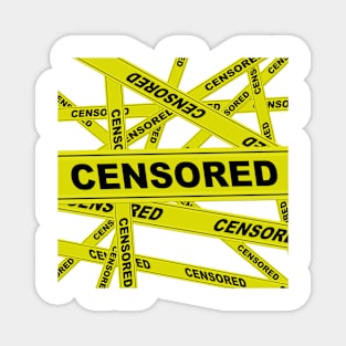 Censored stripes Magnet