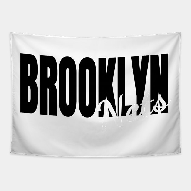 nets brooklyn basketball Tapestry by ALSPREYID