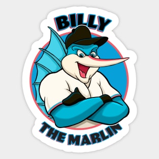 MLB Licensed Miami Marlins Billy The Marlin Baseball Mascot Patch Self  Adhesive - Sinbad Sports Store