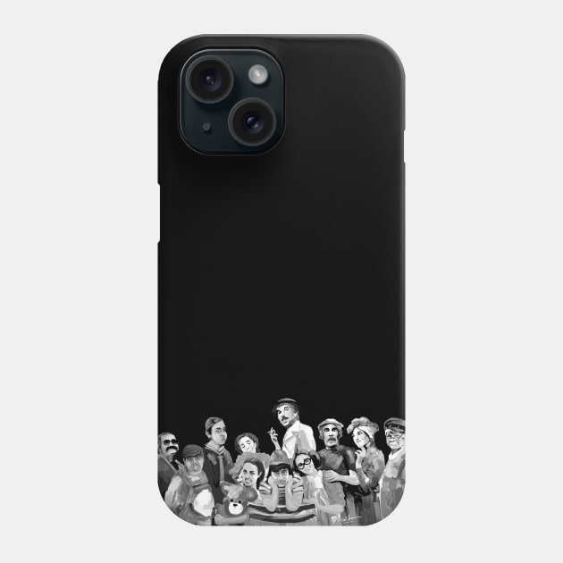 Black and white el chavo del ocho Phone Case by mailsoncello