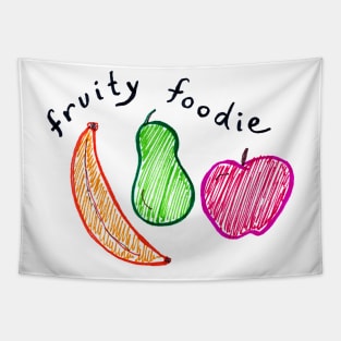 Fruity Foodie Cute Fruit Design Tapestry