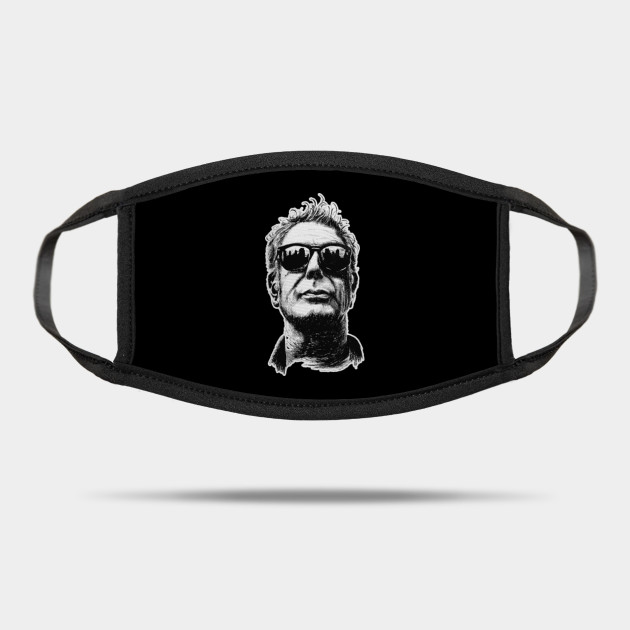 Discover Anthony Bourdain Retro Black - Anthony Bourdain - Mask